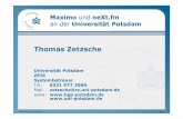 Maximo und neXt - HIS-HE · 2016-06-09 · Maximo und neXt.fm an der Uni Potsdam Inhalt •Universität Potsdam •Hochschul –Gebäudemanagement -Potsdam (HGP) A _2 •Unser Weg
