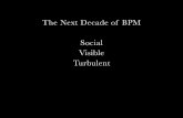 The Next Decade of BPM Social Visible Turbulent · The Next Decade of BPM Social Visible Turbulent "We have been going out of business for 40 years" Alan Mulally, CEO, Ford Motor