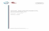 SOCIAL AND ENVIRONMENTAL ACCOUNTABILITYSOCIAL AND ENVIRONMENTAL ACCOUNTABILITY Working Paper – December 2016 ... government and the private sector, accountability is a principle