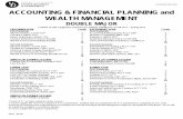 ACCOUNTING & FINANCIAL PLANNING and WEALTH … · 2018-06-19 · Business Law I, ACCT 350 3 ,2Strategic Information Systems & Accounting, ACCT 425* 3 Income Tax Accounting, ACCT 413*