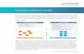 Customer Experience Audits - Protiviti · 2018-06-14 · brand recognition, greater customer and employee retention, and increased revenue. Our six-phase CX Audit framework is instrumental