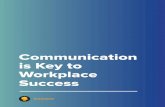 Communication is Key to Workplace SuccessGood communication skills will not only help improve your personal relationships, but also your success in the workplace. This short book will
