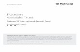 Putnam Variable TrustPutnam Variable Trust Putnam VT International Growth Fund IMPORTANT NOTICE: Delivery of paper fund reports In accordance with regulations adopted by the Securities