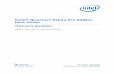 Intel Quartus Prime Pro Edition User Guide · Table 2. Supported Simulation Levels. Simulation Level Description Simulation Input RTL Cycle-accurate simulation using Verilog HDL,