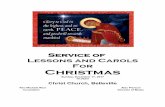 Service of Lessons and Carols For Christmaschristchurchbelleville.ca/data/documents/Christmas-Lessons-and-Carols... · little service for Christmas Eve – nine carols and nine tiny