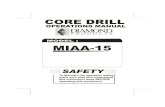 MIAA-15(CORE DRILL) Owner Manual · 2018-09-14 · Title: MIAA-15(CORE DRILL) Owner Manual.cdr Author: na Created Date: 20040426090738Z