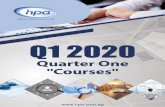 Quarter One 2020 - hpaconsultant.com · IFRS Diploma QAD ADIT Diploma CIA Tax Diploma Financial Modeling IFRS Certiﬁcate CMA P1 CMA P1 IFRS Diploma 10th January 10th January 11th