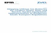Leaflet Shipping Lithium Ion Batteries for Cordless Power ... · RID Règlement concernant le transport International ferroviaire de marchandises Dangereuses (Regulations concerning