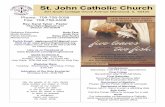 St. John Catholic Church...MEDITACIÓN EVANGÉLICO - ALENTAR ENTENDIMIENTO MÁS PROFUNDO DE LA ESCRITURA 23 de junio de 2019 El Cuerpo y la Sangre de Cristo Nos dice el Evangelio:
