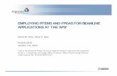 EMPLOYING RTEMS AND FPGAS FOR BEAMLINE APPLICATIONS … · EMPLOYING RTEMS AND FPGAS FOR BEAMLINE APPLICATIONS AT THE APS* David M. Kline, Steve K. Ross PCaPAC2010 October 5‐8,