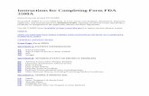 Instructions for Completing Form FDA 3500A ... Instructions for Completing Form FDA 3500A Instructions