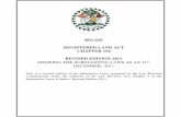 Registered Land Act Of Belize... · Trusts for sale. 106. Registration of co-ownership. 107. Partition of land owned in common. ... “chargor” means the proprietor of charged land