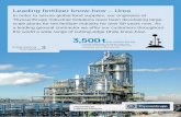 3,500 t · 2016-10-27 · reactor, is the horizontal pool reactor, as used in Stamicarbon’s Urea 2000plus with pool reactor technology. ThyssenKrupp Industrial Solutions was Stamicarbon’s