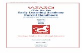 WELA Parent Handbook - Amazon S3...Early Learning Academy Parent Handbook Last Updated: June, 2016 Page 6 of 38 RIGHTS & RESPONSIBILITIES Rights To take part in the development of