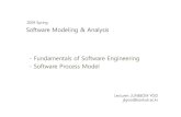 2009 Spring Software Modeling & Analysis ...dslab.konkuk.ac.kr/Class/2009/09SMA/Lecture Note... · 2012-09-13 · UML (unified Modeling Language) Process Methods Software Process