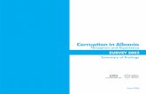 Corruption in Albania - Vanderbilt University · most corrupt. In the cities, of the 17 institutions and groups evaluated with respect to how corrupt they are, the perception of the