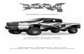 Installation Instructions · 2018-01-05 · Installation Instructions . 8” Performance Suspension System . 2007-08 GM 2WD & 4WD K2500HD P/U ONLY. Fabtech Motorsports 4331 Eucalyptus