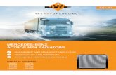 MERCEDES-BENZ ACTROS MP4 RADIATORS · t h e a r t o f c o o l i n g > n r f . e u mercedes-benz actros mp4 radiators engineered and manufactured by nrf high quality and durability