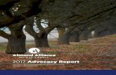 2017 Advocacy Report - Almond Alliance...data that the almond industry has invested in through ... Vietnam the top three TPP countries that import almonds. With TPP, tariffs on almonds