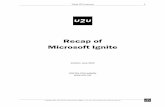 U2U - Blogs - Recap of Microsoft Ignite 2015-06-19 · Table Of Contents Copyright 2000- 2015 by U2U Training nv/sa, Belgium – For use in U2U courses only. Visit 2 Copyright © 2000