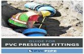 Guide for PVC Pressure Fittings - Uni-Bell PVC Pipe ...• AWWA C900, Polyvinyl Chloride (PVC) Pressure Pipe and Fabricated Fittings, 4-inch through 60-inch (100 mm through 1500 mm)