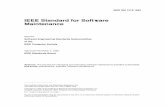 IEEE Standard for Software Maintenance · IEEE Std 1219-1992 IEEE STANDARD FOR 2 IEEE Std 1012-1986, IEEE Standard for Software VeriÞcation and Validation Plans (ANSI). IEEE Std