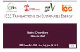 IEEETRANSACTIONS ON SUSTAINABLE NERGYIEEE TSTE paper submission and review statistics ... Number of papers submitted 1219 Total accepted 255 Accept percentage 20.9 Total rejected 964