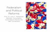 2018 Federalism and Political Reformscpbrd.congress.gov.ph/images/events materials/Forum... · The State shall prevent the concentration, consolidation, or perpetuation of political