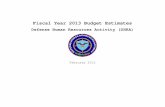 Fiscal Year 2013 Budget Estimates - Under Secretary of Defense · Fiscal Year 2013 Budget Estimates Defense Human Resources Activity (DHRA) February 2012 ... The DHRA is the premier