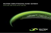 ELTEK DEUTSCHLAND GMBH · 2012-03-08 · EltEk DEutschlanD is a full-range provider of protected power supplies for the following industries: telecom, Renewable, E -Mobility and Industrial