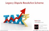 Legacy Dispute Resolution Scheme• ‘Written communication’ will include a letter intimating duty/tax demand or duty/tax liability admitted by the person during enquiry, investigation