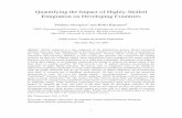Quantifying the Impact of Highly-Skilled Emigration on ... · 1 Quantifying the Impact of Highly-Skilled Emigration on Developing Countries Frédéric Docquier a and Hillel Rapoport