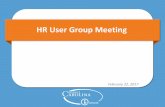 HR User Group Meeting - ConnectCarolina User Information · 2017-03-01 · Benefits Benefits Statements On-line eForms Electronic Personnel Action Request Form Improvements HR 2017