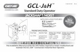 Standard Duty Operator JACKSHAFT/HOIST...GCL-J&H Standard Duty Operator 0 -12 3.1 Multivolt — Offers all (available) voltage combinations in bothsingle, and 3-phase units. E TensiBelt™