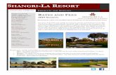 SHANGRI-LA R · SHANGRI-LA RESORT Grand Lake, Oklahoma RATES AND FEES 2019 SEASON P R O D U C T S A N D S E R V I C E S Shangri-La Golf Club 31000 S. Highway 125 Monkey Island, OK