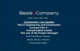 Construction Law Update: NEC3 Engineering and Construction ...Nov 02, 2016  · NEC3 Professional Services Contract? Which party bears the risk under NEC3 ECC of delay or other defective
