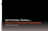 Markus K. Brunnermeier - Princeton Universitymarkus/research/papers/institutional_finance_slides.pdfInstitutional Finance Implications for Financial Regulation contribution vs. exposure