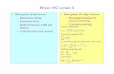 Physic 492 Lecture 6 - Michigan State Universitylynch/lecture_wk3.pdf · • Main points of today’s lecture: – Born approximation for electron scattering – Coulomb scattering.