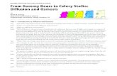 From gummy beats to celery stalkssciencecases.lib.buffalo.edu/files/diffusion_osmosis.pdf · From Gummy Bears to Celery Stalks: Diffusion and Osmosis. Page Pa1“FrPgro“m o“FaGr“GguyB“graFsePt“eP“GFerPFr