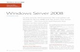 Windows Server 2008 - · PDF file Windows Server 2008 Windows Server 2008 Thomas Lee Microsoft is set to launch Windows Server 2008, previously code named Windows Server Longhorn.