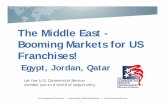 The Middle East - Booming Markets for US Franchises! · The Middle East - Booming Markets for US Franchises! Egypt, Jordan, Qatar Let the U.S. Commercial Service connect you to a