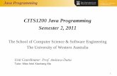 CS124 Java Programming - Unit informationteaching.csse.uwa.edu.au/units/CITS1200/Lectures/L00... · 2011-07-31 · – almost everyone who fails Java Programming does so not because