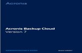 Acronis Backup Cloud Administrator's Guidedl.acronis.com/u/pdf/BackupCloud_adminguide_en-US.pdf · 1 Administrator's Guide 1.1 About this document This document is intended for partners