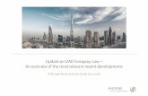 Presentation - Update on UAE Company Law...Update on UAE Company Law − An overview of the most relevant recent developments AHK Legal Network Event, Dubai 06.12.2018 ...