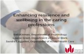Enhancing resilience and wellbeing in the caring professions Enhancing resilience and wellbeing in the