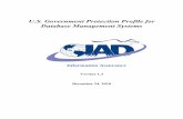 U.S. Government Protection Profile for Database Management … · 2011-01-26 · 2 Protection Profile Title: 1 U.S. Government Protection Profile for Database Management Systems Criteria