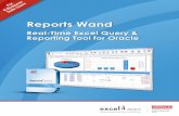 Reports Wand - Excel4appscollateral.excel4apps.com/oracle/reportswand/... · Oracle E-Business Suite Integration & Security Reports Wand is pre-integrated with Oracle, which means