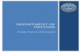 DEPARTMENT OF DEFENSE - dcpas.osd.mil · recruitment, and focus on mission critical hiring needs of the Department. As strategic recruitment takes collective efforts from key stakeholders,