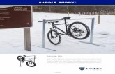SADDLE BUDDY™ - Dero Bike Racks · offers a resting place for cyclists’ noble steeds. The convenient bar allows cyclists to keep their bikes upright while taking a break or gearing