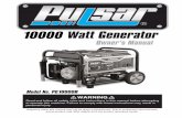 Pulsar Generators Owners Manual - CARiD.comOwner’s Manual General Precautions Servicing Generator service must be performed only by qualified repair personnel. Service or maintenance